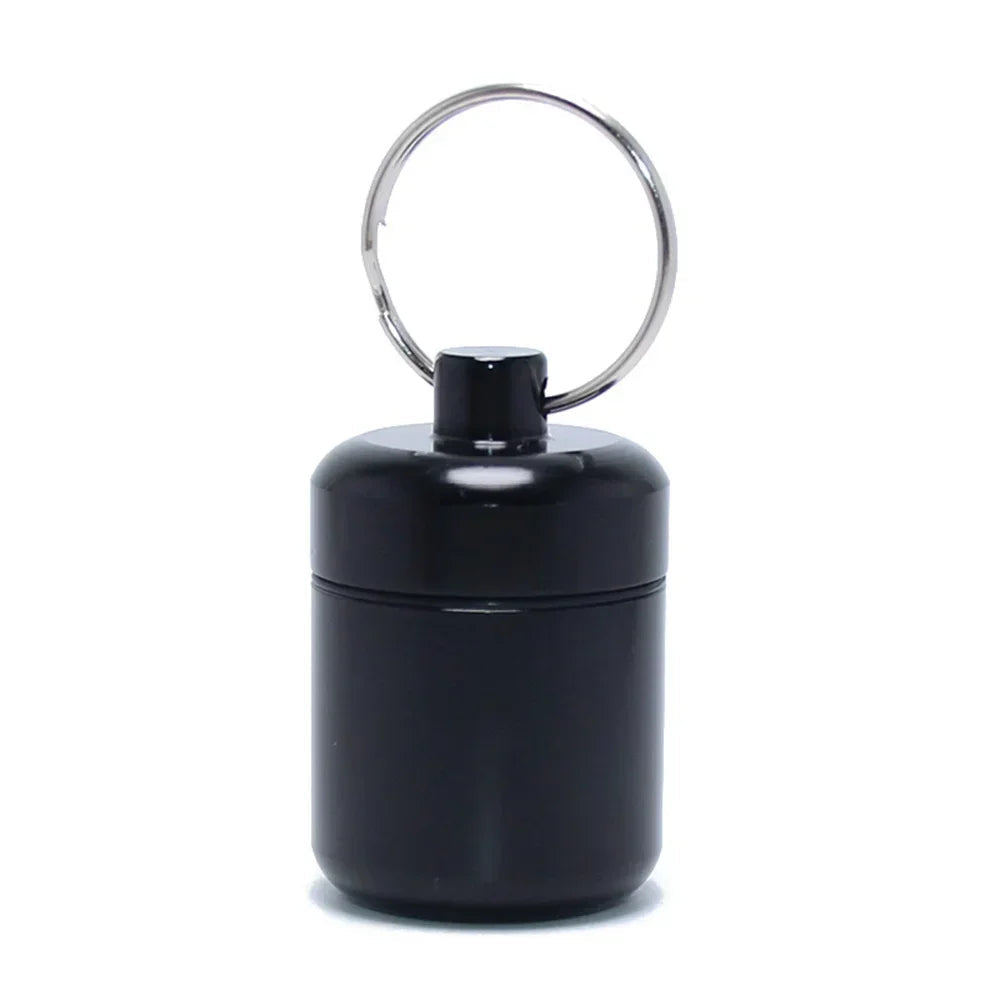 Aluminum Waterproof Keychain Pill Box